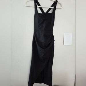🌹🥀 FINAL MARKDOWN !!!🥀🍓 Halara Sheath Dress Sz XS Black NWT